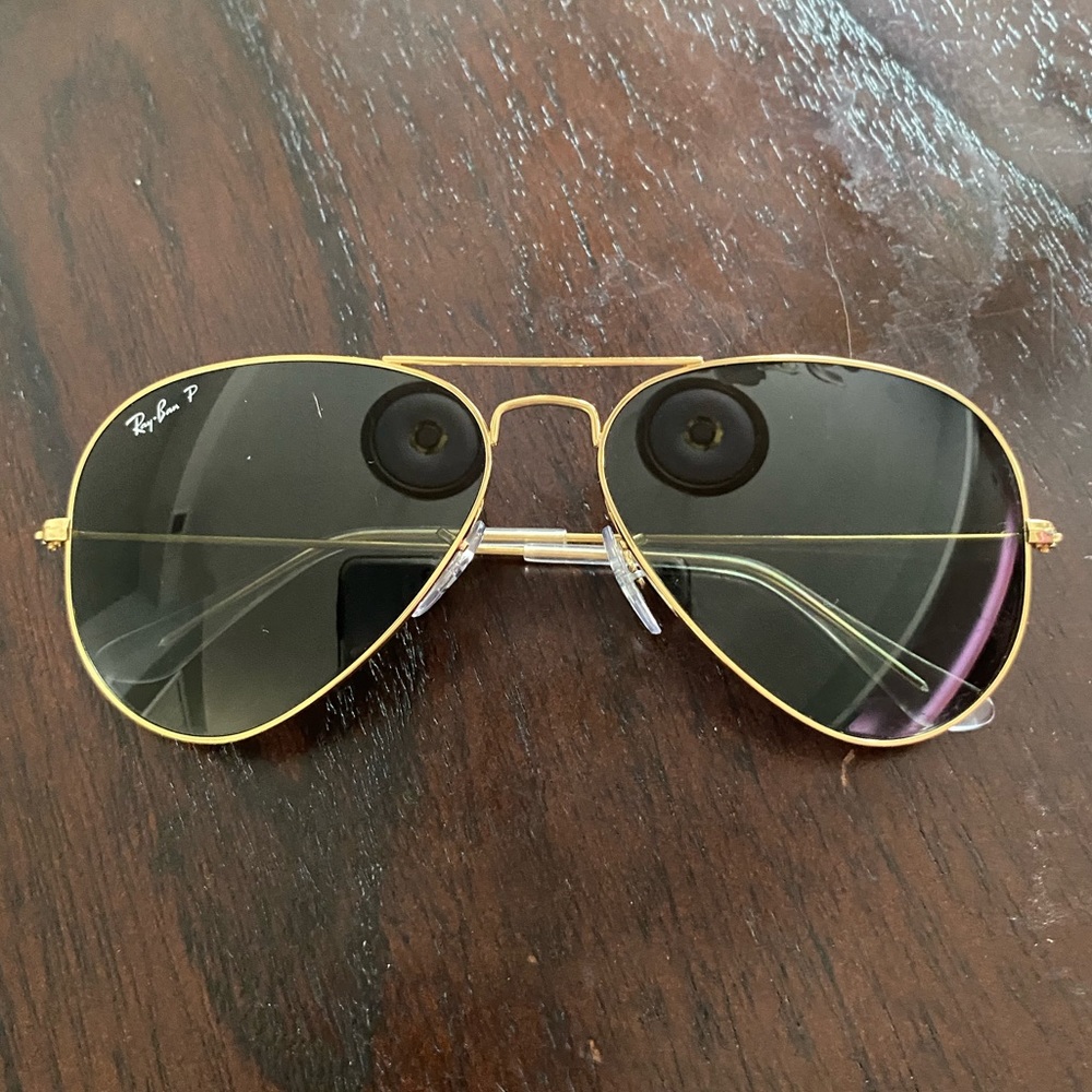 Ray-Ban P Classic Aviator with gold trim